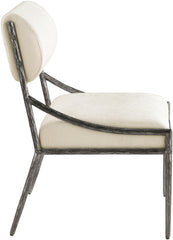 Bastille - Upholstered Dining Side Chair (Set of 2) - Silver Frame