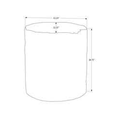 Contemporary Round Accent Table, Indoor / Outdoor