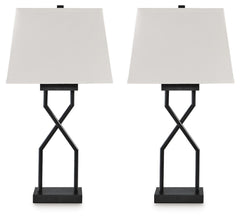 Brookthrone - Metal Table Lamp (Set of 2) - Black