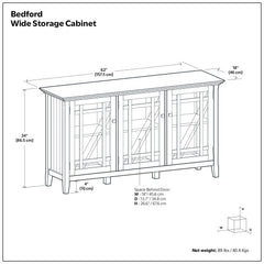 Bedford - Storage Cabinet With Adjustable Shelves - Brown