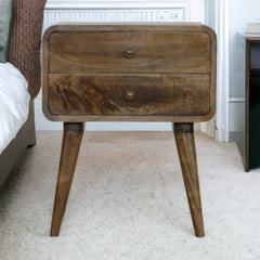 Curved Classic ed Nightstand - Gray Wash
