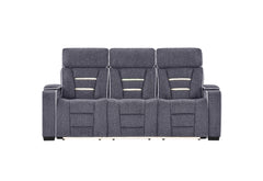 U1895 - P2 Reclining Sofa / Console Reclining Loveseat / Recliner - Dark Gray