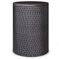 Corbin - Side Table - Hammered Antique Copper - Brown