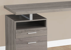 Computer Desk For Home Office, Laptop, Left, Right Set Up, Storage Drawers - Taupe