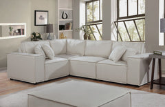 Melrose - Modular Sectional Sofa With Ottoman - Beige