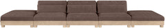 Turin - Chenille Fabric Upholstered Modular Sectional - Brown