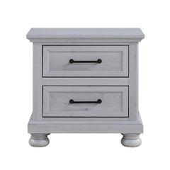 2 Drawer Nightstand With USB Charging Station