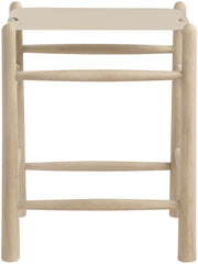 Santos - Backless Counter Stool With Stained Natural Base