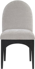 Waldorf - Chenille Dining Side Chair With Black Legs