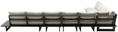 Maldives - 7 Piece Water Resistant Outdoor Patio Modular Sectional With Gray Base