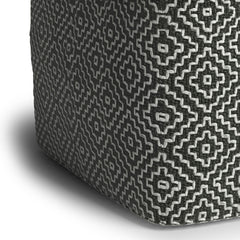 Briella - Square Woven Outdoor / Indoor Pouf - Gray