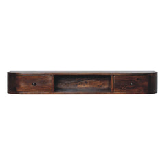 Lunar - 2 Drawer Floating Console - Chestnut