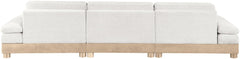 Turin - Chenille Fabric Upholstered Modular Sectional - White