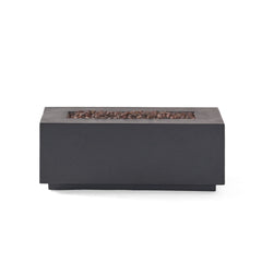 Contemporary Outdoor 40, 000 Btu Propane Fire Pit - Dark Gray