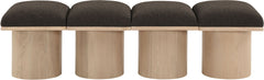 Pavilion - 4 Piece Modular Bench With Natural Base