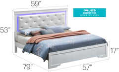 Transitional Full Bed - Champagne