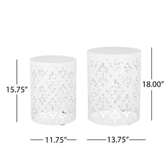 Outdoor Metal Modern Design End Table