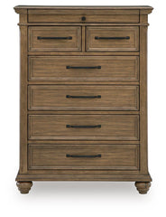 Karallin - Seven Drawer Chest - Medium Brown