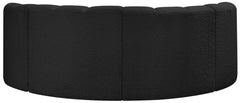 Arc - Boucle Fabric 4 Piece U-Shaped Modular Sofa