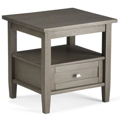 Warm Shaker - End Table - Dark Brown