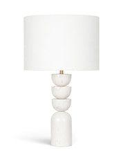 Opus - Linen Textured Fabric And Brass Table Lamp