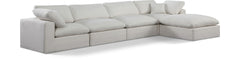 Comfy - 5 Piece Linen Modular Sectional With Chaise