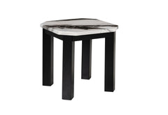 T06 - Coffee Table With 2 End Tables - Black / White