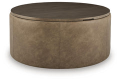 Bethanstone - Storage Ottoman - Warm Brown