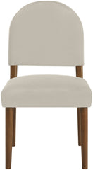 Varinelle - Velvet Dining Chair (Set of 2) - Walnut Frame