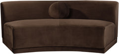 Avra - Velvet Performance Fabric Upholstered Armless Sofa