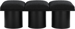Pavilion - 3 Piece Modular Bench With Black Base