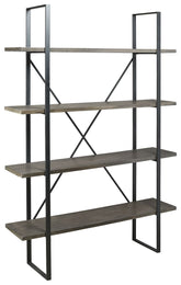 Gilesgrove - Bookcase - Black / Gray