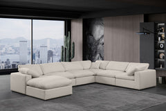 Comfy - 7 Piece Linen Modular Sectional With Chaise