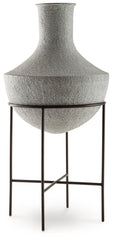 Estonbank - Vase - 30" - Distressed Cream