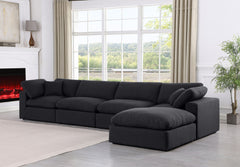 Comfy - 5 Piece Linen Modular Sectional With Chaise