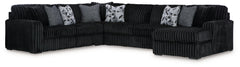 Midnight-Madness - 5 Piece Sectional Set