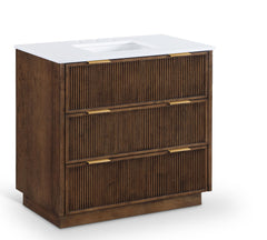 Willard - Engineered Stone And Solid Wood Bathroom Vanity