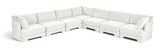 Hammond - Velvet Performance Fabric Upholstered 7 Piece Corner Sectional
