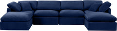 Indulge - Velvet 6 Piece Modular Double Chaise Sectional
