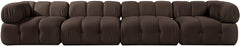 Orin - Fabric Velvet 4 Piece Modular Sofa