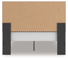 Zuraleus - Upholstered Panel Platform Bed With Roll Slats