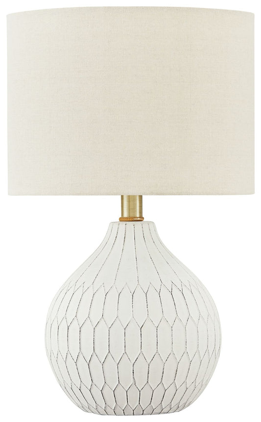 Wardmont - Ceramic Table Lamp - White