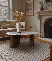 Puglia - Marble Top And Oak Wood Base Table
