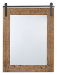 Lanie - Accent Mirror - Antique Brown