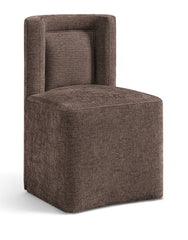 Duvina - Chenille Performance Fabric Dining Chair (Set of 2)