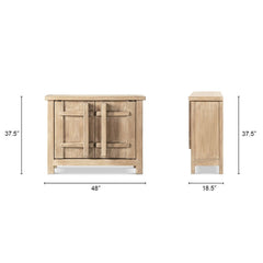 Rowan - 2 Door Accent Cabinet - Natural