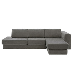L-Shaped Modular Sofa With Double Layer Cushion