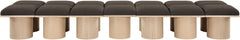 Pavilion - 14 Piece Modular Bench With Natural Base