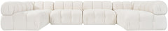 Orin - U-Shaped Velvet 6 Piece Modular Sectional