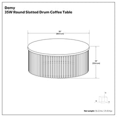Demy - Coffee Table - Natural / Black